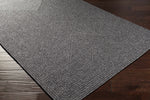 Black Braided Faux Jute Rug