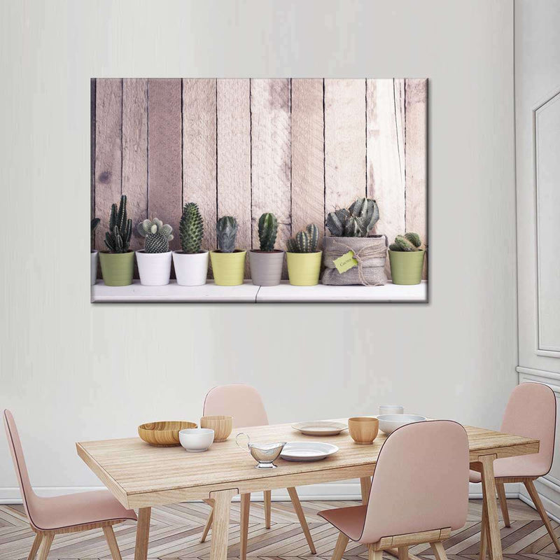 Succulent Plant Pots Wall Art