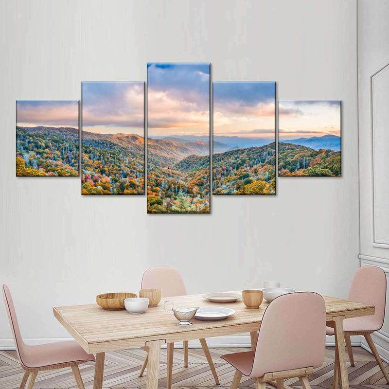 Smoky Mountains At Fall Wall Art