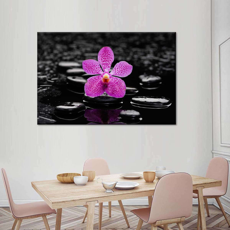Zen Purple Orchid Wall Art