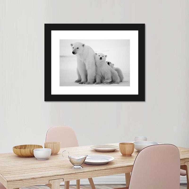 Polar Bear Family Wall Art