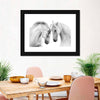 White Horse Couple Wall Art