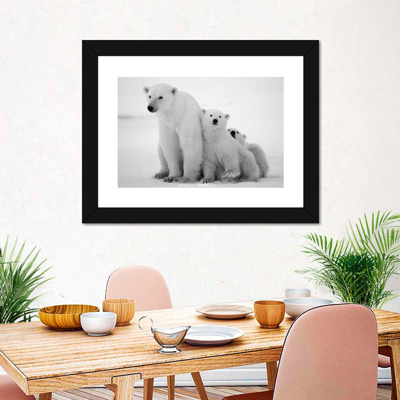 Polar Bear Family Wall Art