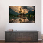 Magical Lakeside Mountain Wall Art