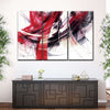 Red Motion Abstract Wall Art