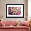 Pink Bloom Claw Trees Wall Art
