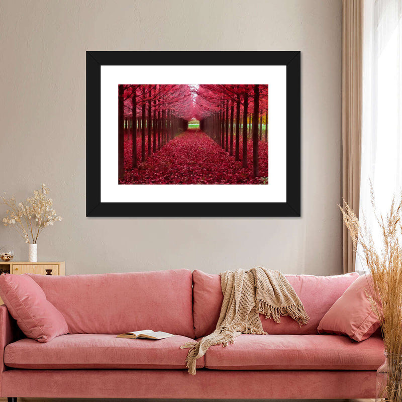 Red Forest Wall Art