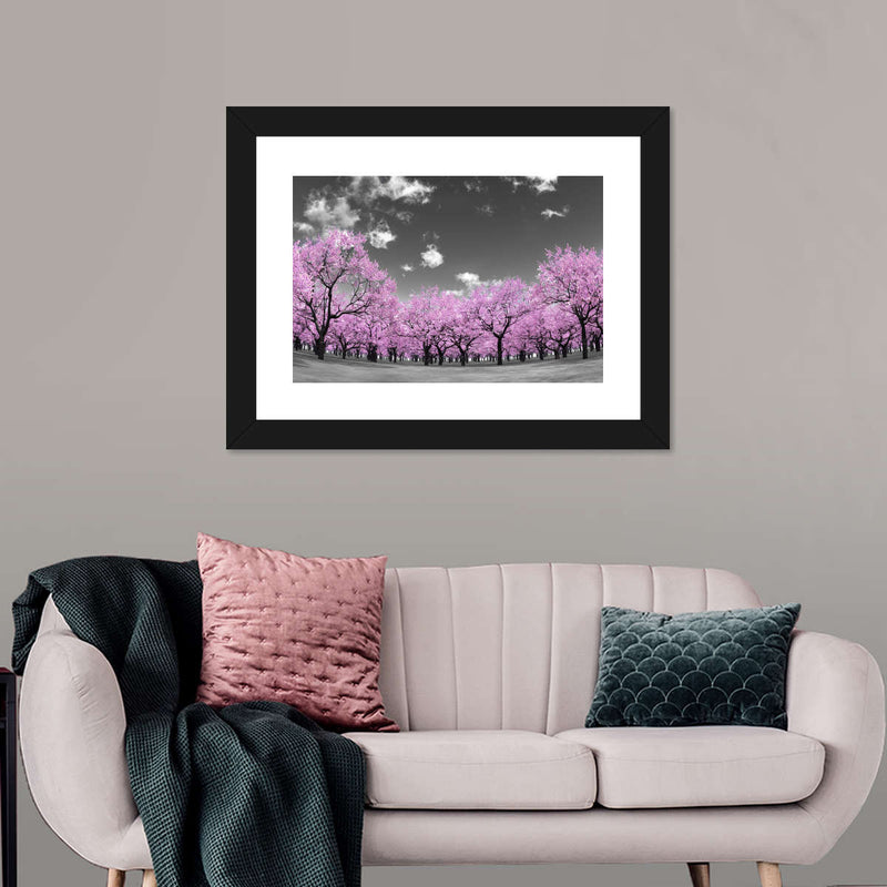 Pop Pink Forest Wall Art