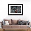 Snowy Noble Deer Wall Art