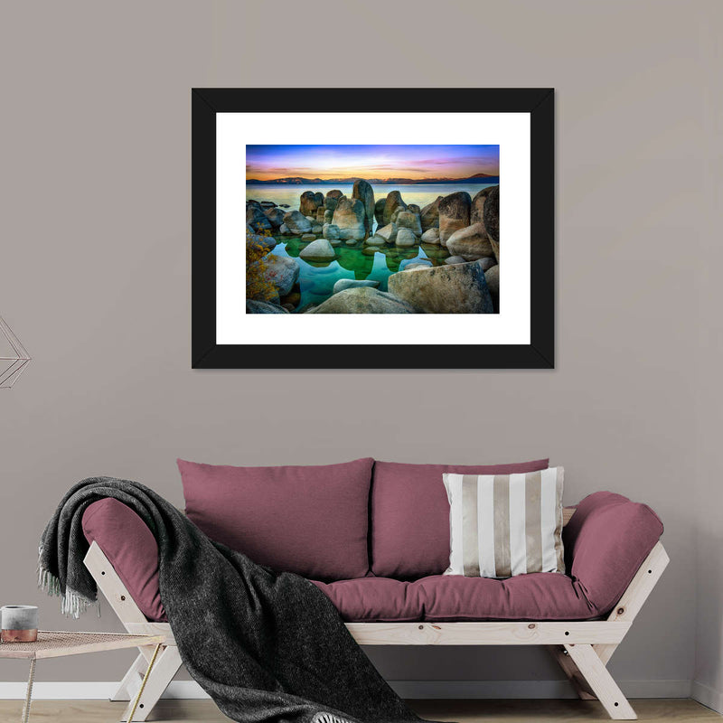Rocks At Lake Tahoe Wall Art