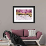 Pink And Gold Abstract Wall Art