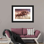 Three Running Horses Wall Art