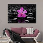 Zen Purple Orchid Wall Art