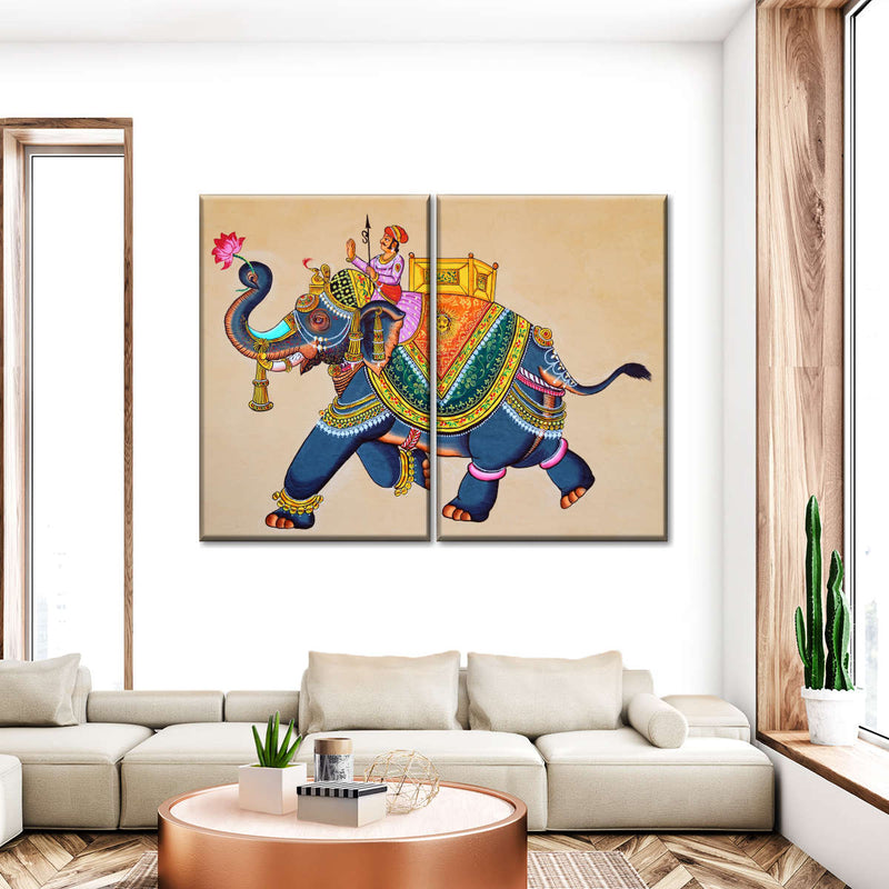 Rajasthani Elephant Wall Art