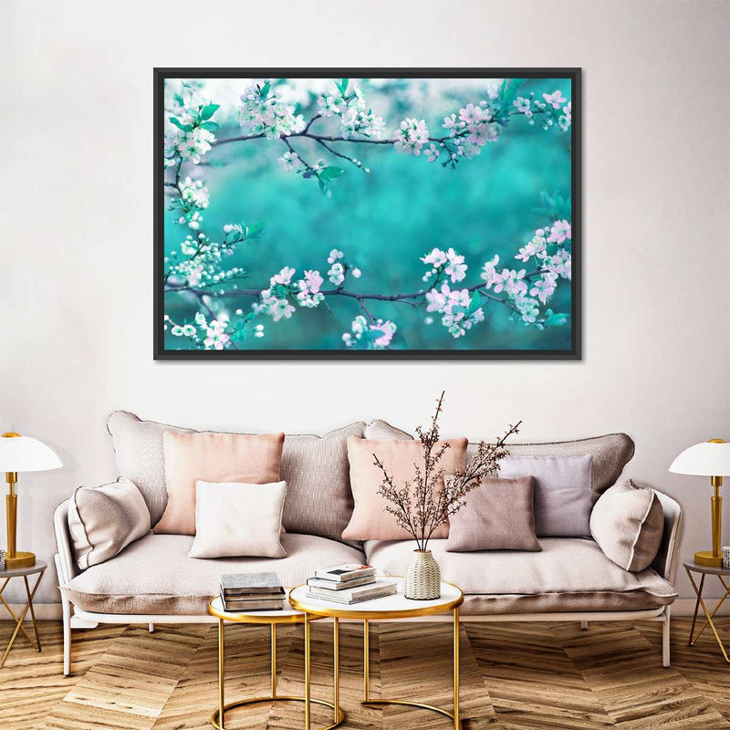 White Cherry Blossoms In Japan Wall Art