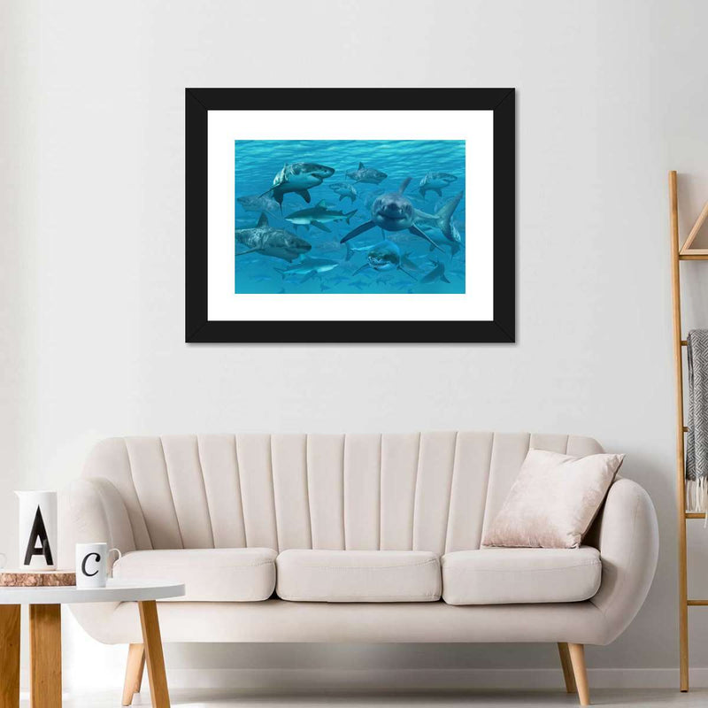 Shiver Of Sharks Wall Art