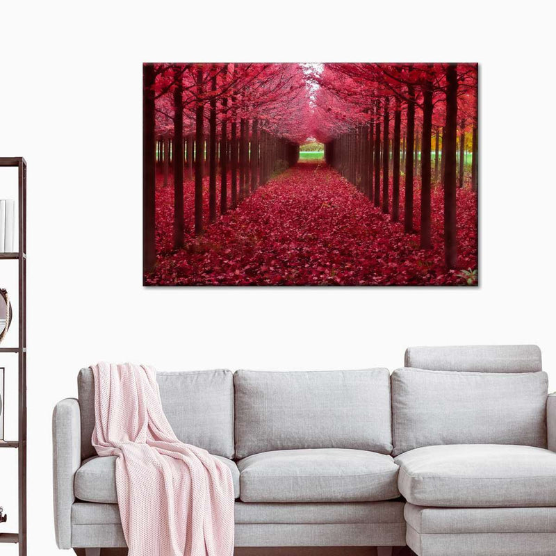 Red Forest Wall Art