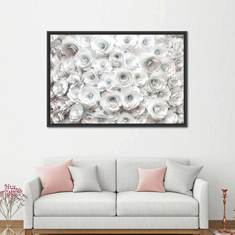 White Roses Wall Art