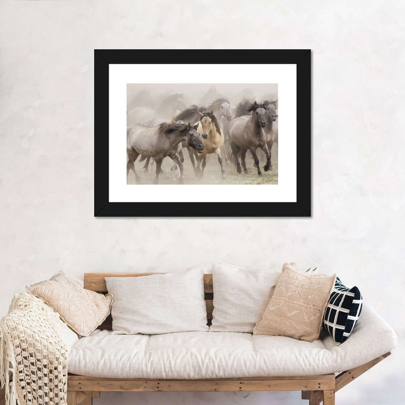 Wild Horse Stampede Wall Art