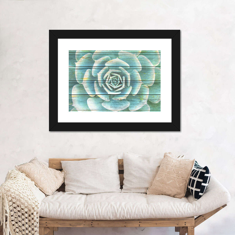 Succulent Plant Bloom Wall Art