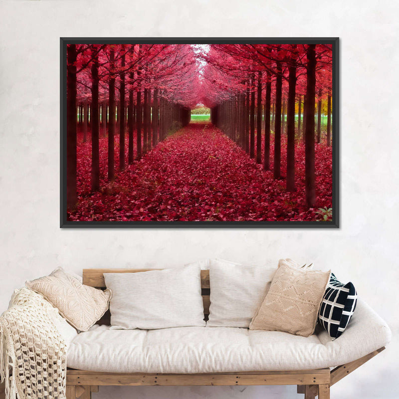 Red Forest Wall Art