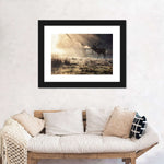 Wild Deer In Snow Wall Art