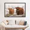 Hairy Scottish Highland Cows Wall Art