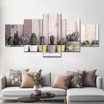 Succulent Plant Pots Wall Art
