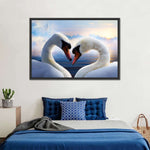 Swan Romance Wall Art