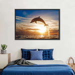 Jumping Dolphin Wall Art