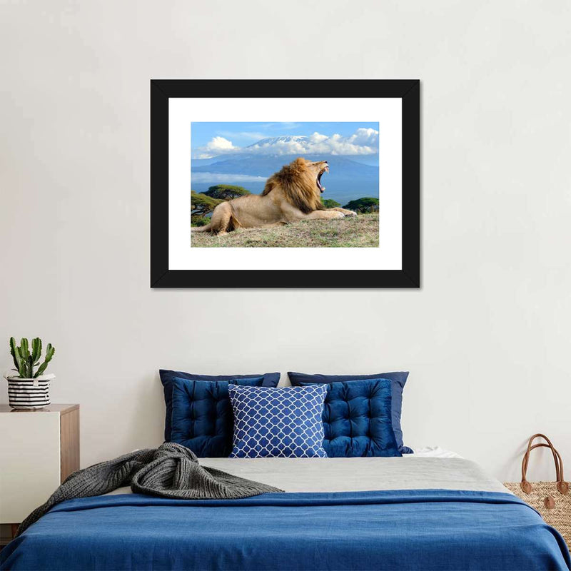 Roaring Safari Lion Wall Art
