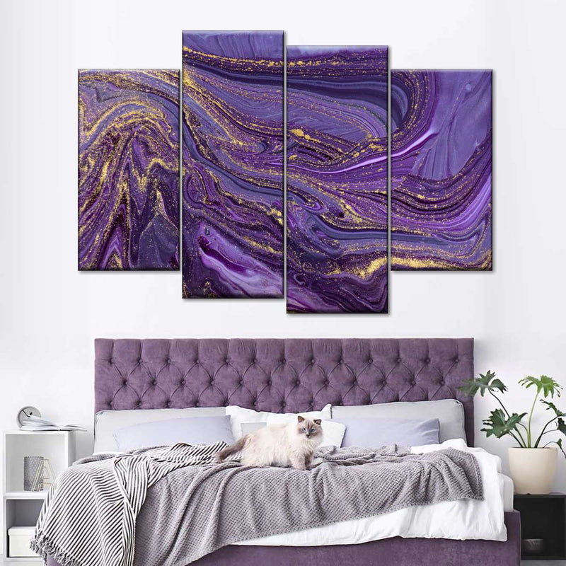 Purple Abstract Wall Art