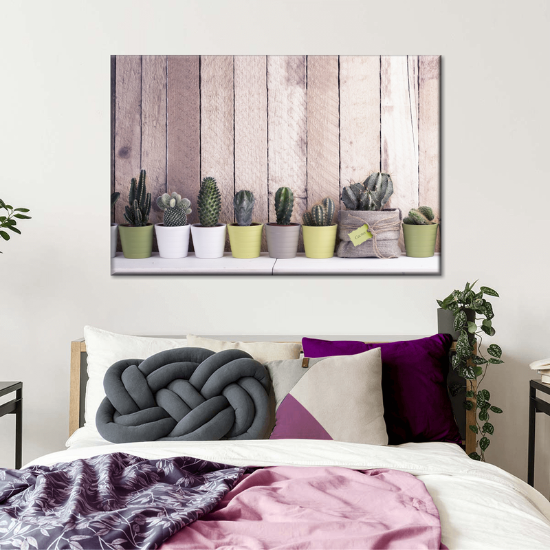 Succulent Plant Pots Wall Art