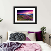 Pink Flowers At Sunset Wall Art