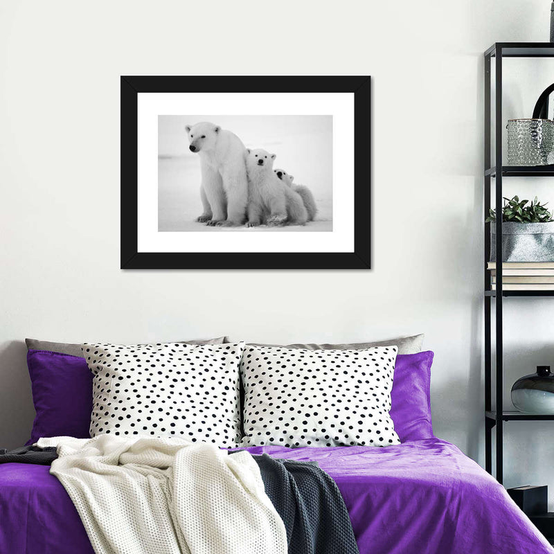 Polar Bear Family Wall Art
