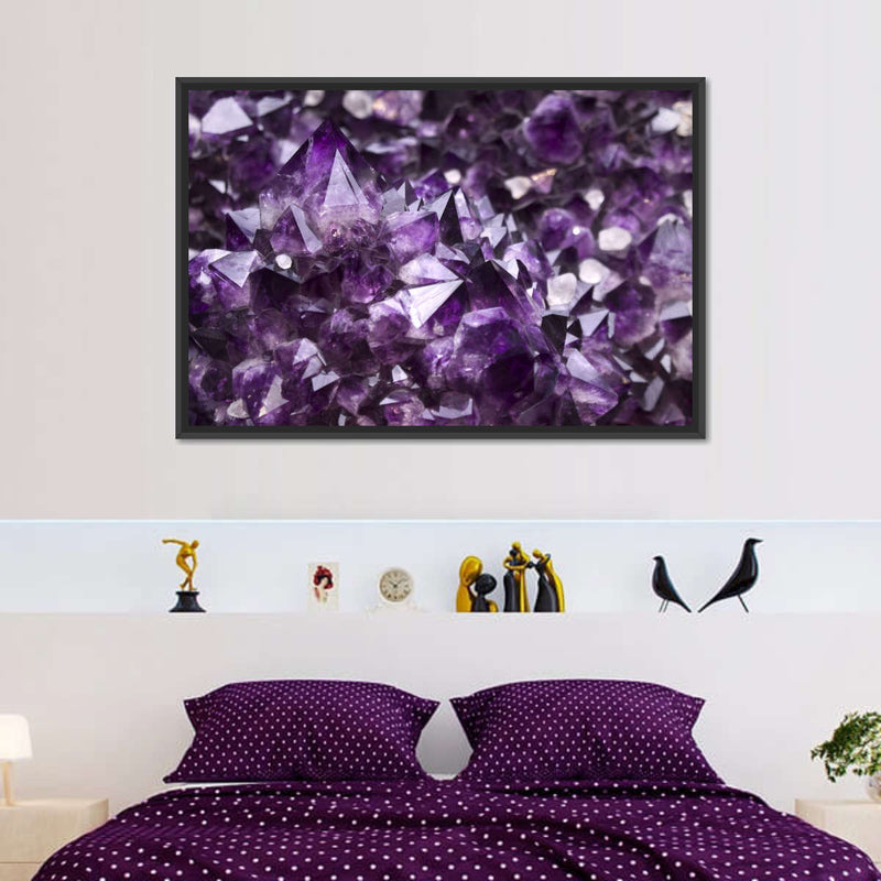Purple Amethyst Geode Wall Art