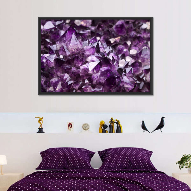 Purple Amethyst Geode Wall Art