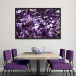 Purple Amethyst Geode Wall Art