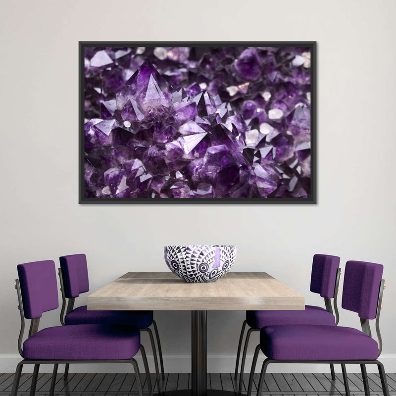 Purple Amethyst Geode Wall Art