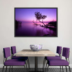 Violet Toned Lake Wall Art