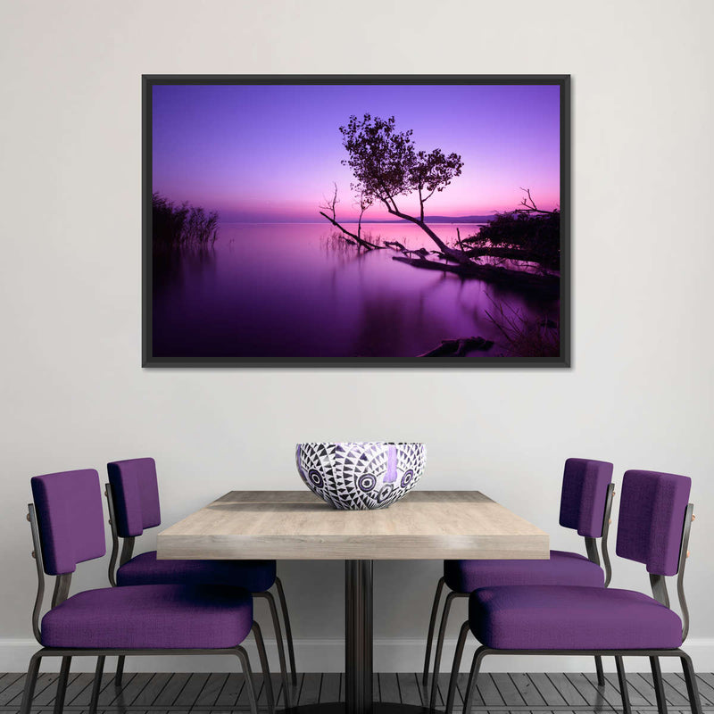 Violet Toned Lake Wall Art