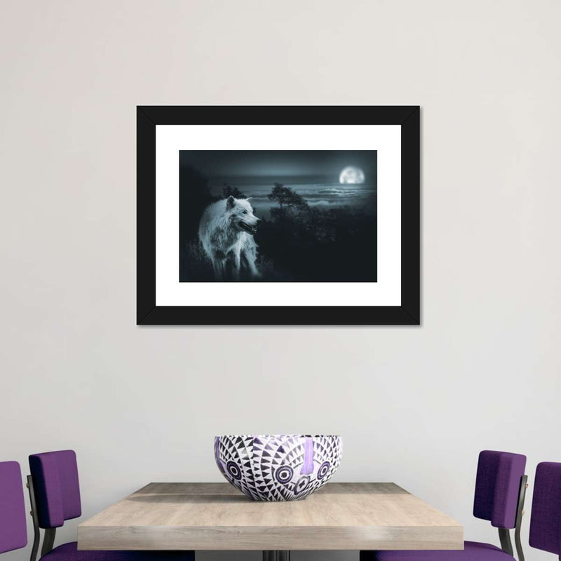 Moon Wolf Wall Art
