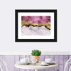 Pink And Gold Abstract Wall Art