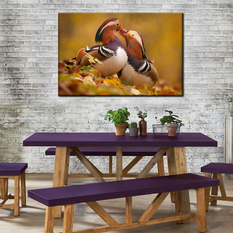 Loving Mandarin Ducks Wall Art