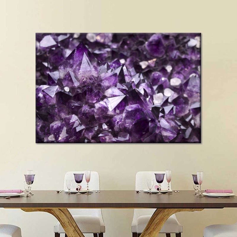Purple Amethyst Geode Wall Art