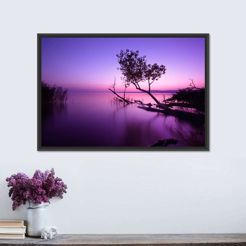Violet Toned Lake Wall Art