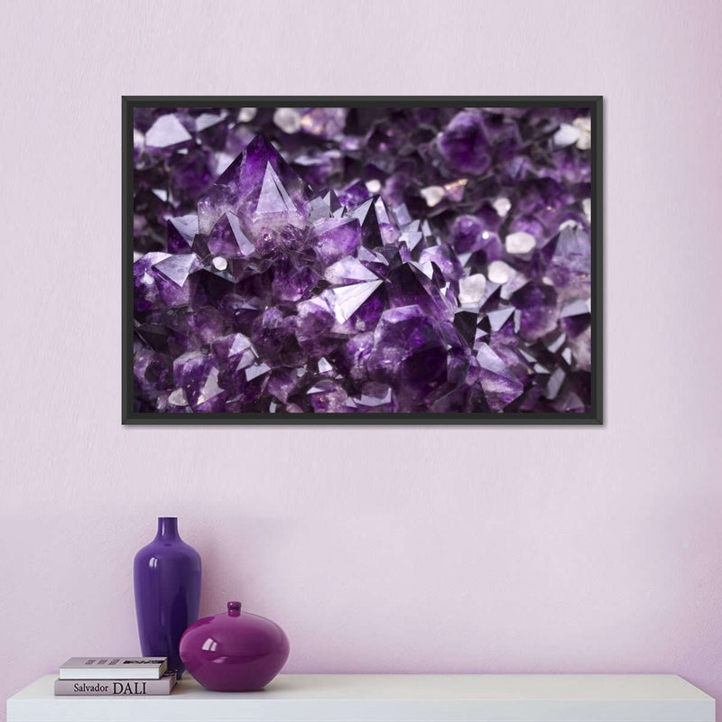 Purple Amethyst Geode Wall Art