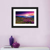 Pink Flowers At Sunset Wall Art