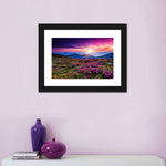 Pink Flowers At Sunset Wall Art