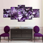 Purple Amethyst Geode Wall Art